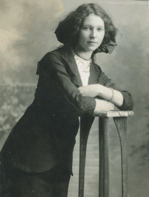 black and white photograph of the real Fay Howe